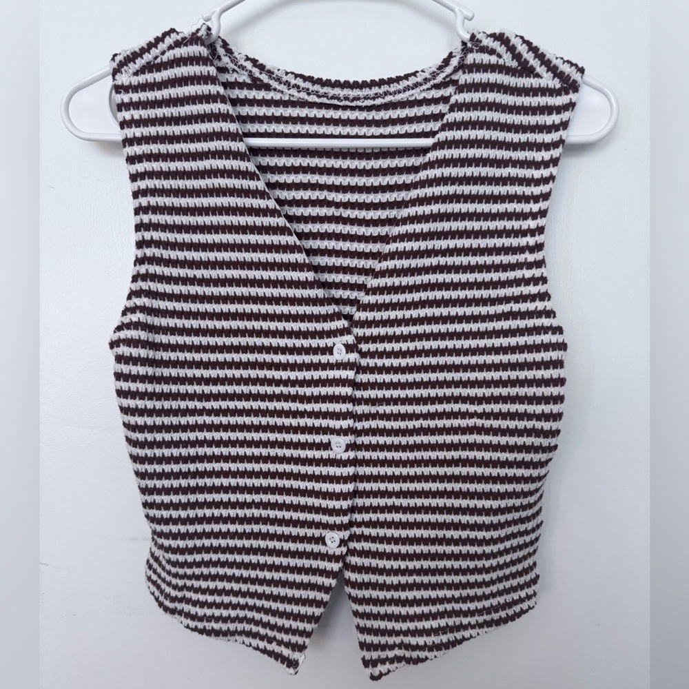 SHEIN Black and White Striped Blouse